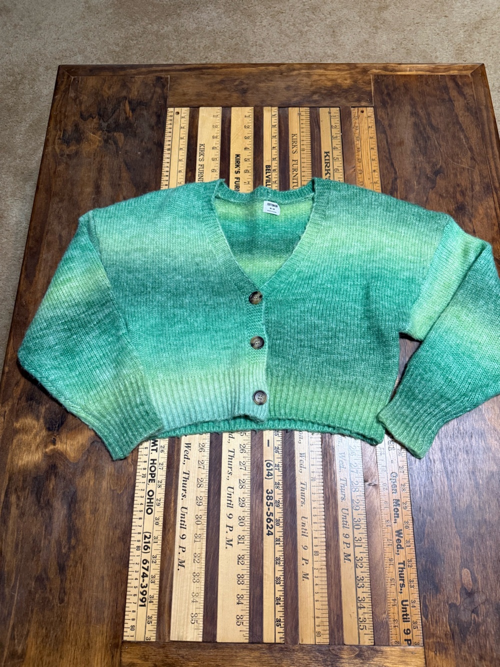 Cotton On Green Cardigan